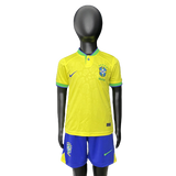 Kit Infantil Brasil 2022/23 - AMARELO Camisa + Shorts ( KIDS )