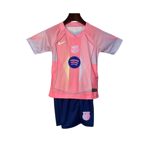 Kit Infantil BARCELONA 2025/26 Camisa + Shorts (KIDS) EDIÇÃO LIMITADA