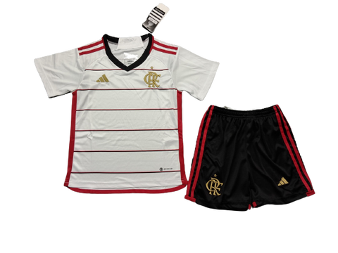 Kit Infantil Flamengo 2023/24 II Camisa + Shorts ( KIDS )