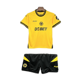 Kit Infantil WOLVES 2024/25 Camisa + Shorts (KIDS)