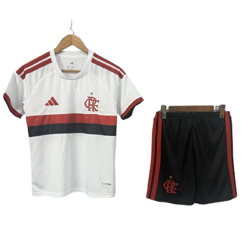 Kit Infantil FLAMENGO 2026/27 II Camisa + Shorts (KIDS) - Fanático Torcedor